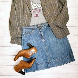 Boden Denim Pencil Skirt, Size 16 Long, EUC